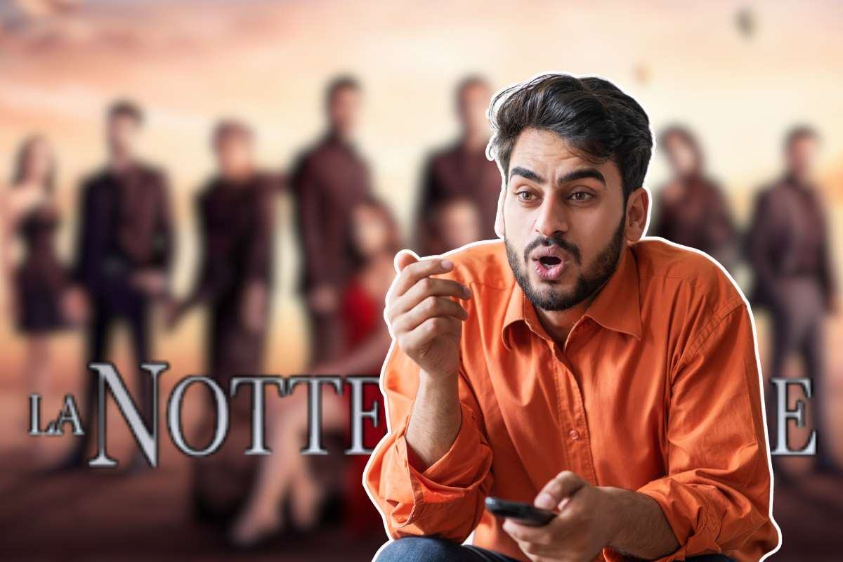 cast la notte nel cuore e ragazzo con telecomando in mano