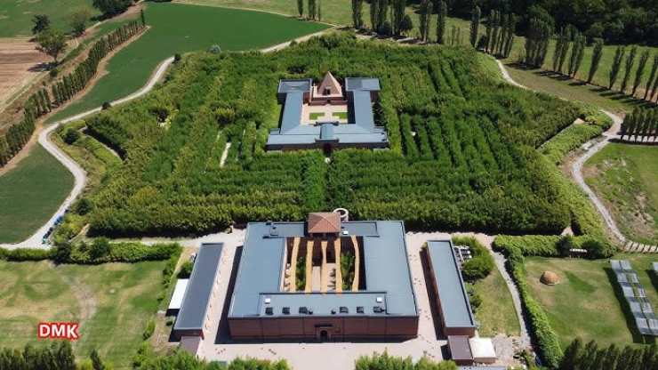 Labirinto di Maisone visto dall'alto