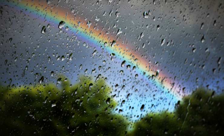 maltempo, arcobaleno 