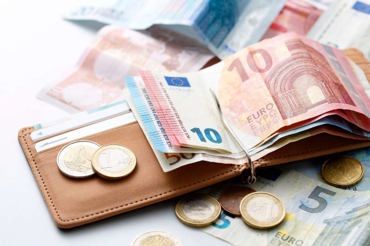 euro nel portafogli