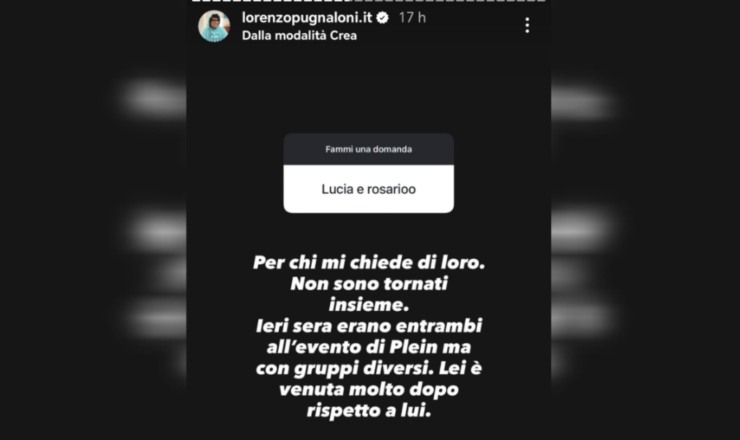 Storia di Lorenzo Pugnaloni su Rosario e Lucia