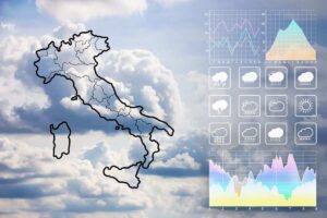 rappresentazione del meteo in italia