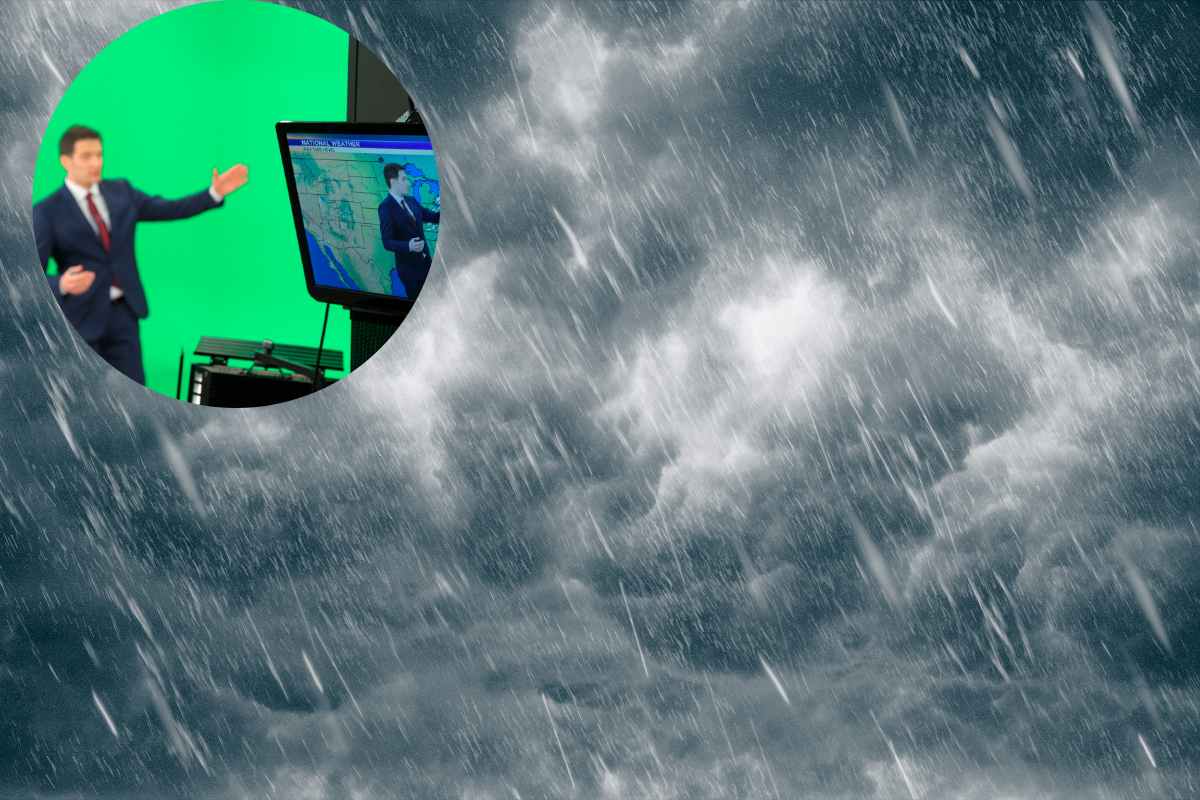 pioggia e meteorologo