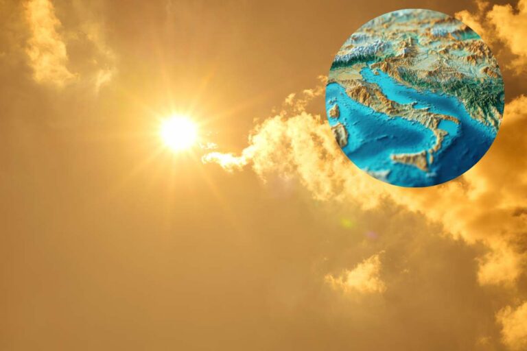 cielo sereno, mappa Italia