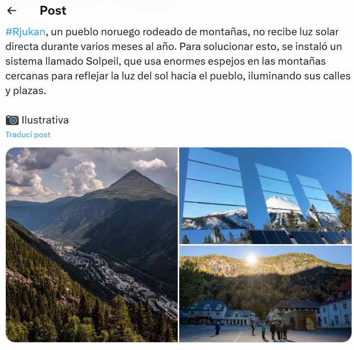 screen che mostra la città senza sole