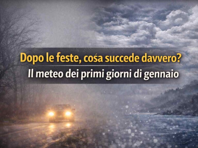 Meteo primi giorni gennaio