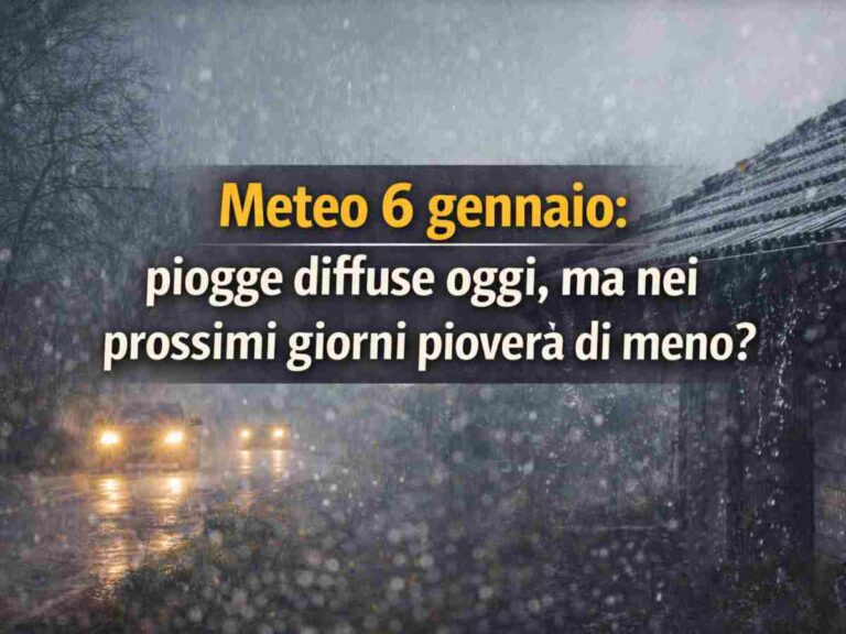 Meteo 6 gennaio